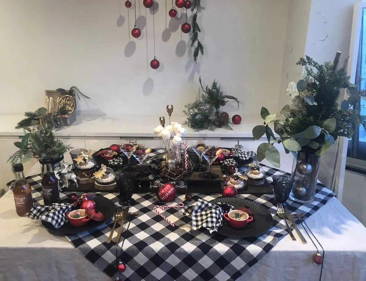 定番カラーファッションでクリスマスレッスの画像_2