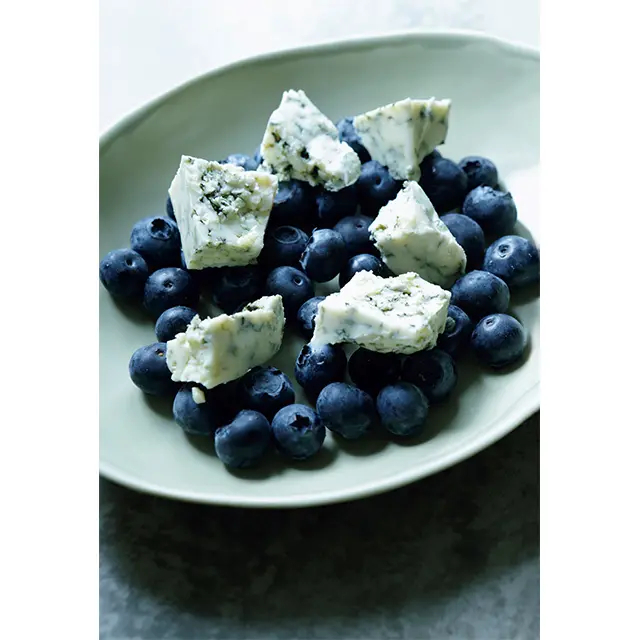 ブルーチーズとブルーベリー