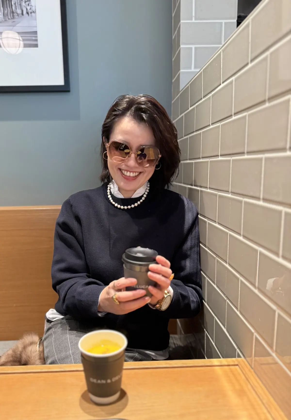 メンズニットにパール合わせ。の画像_2