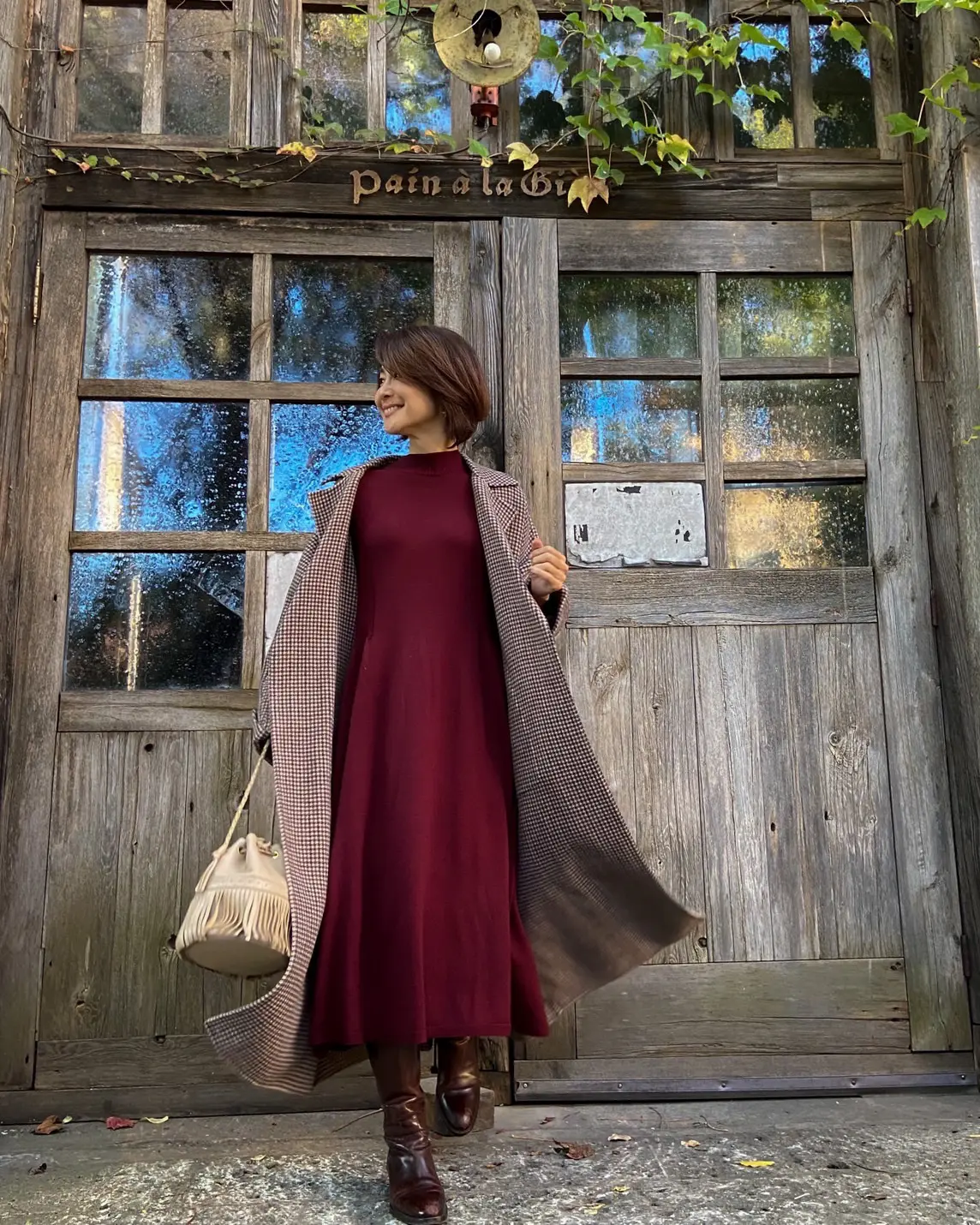 オーセンティックなグレンチェックのコートの画像_2