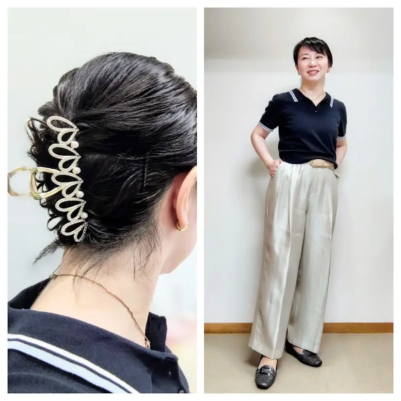 8月前半。アラフィフ秘書お仕事毎日服の画像_4