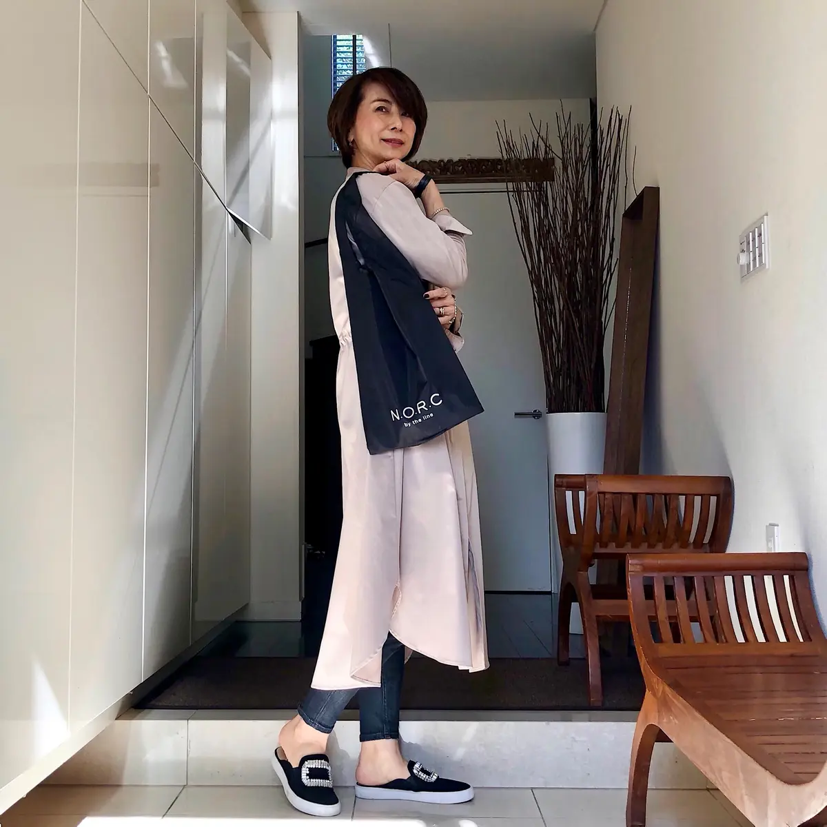 N.O.R.C×éclat 黒ショッパーの画像_3