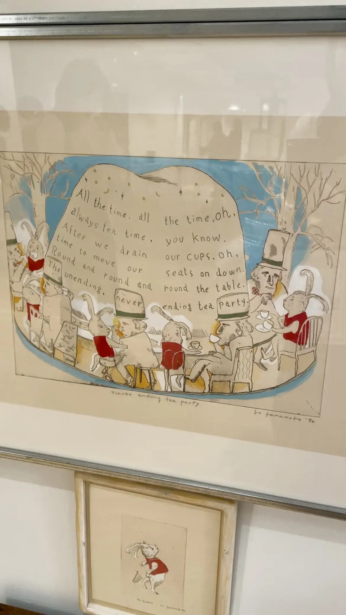 制作道具、早稲田、館内、早稲田大学、早稲田大学 国際文学館、村上春樹ライブラリー、銅版画作家、山本容子、作品展、山本容子版画展、不思議な国のアリス