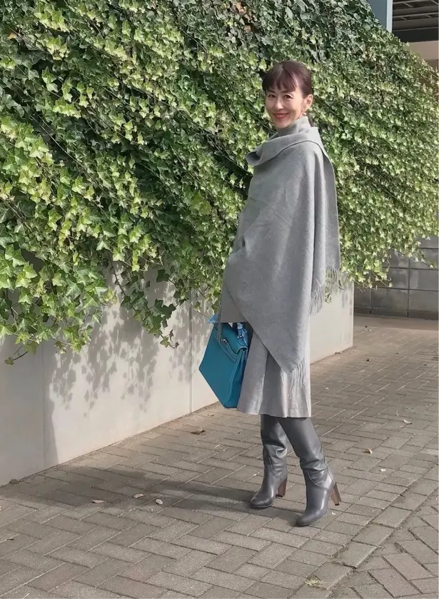 カシミアストールでぬくぬく幸せコーデ♪の画像_1