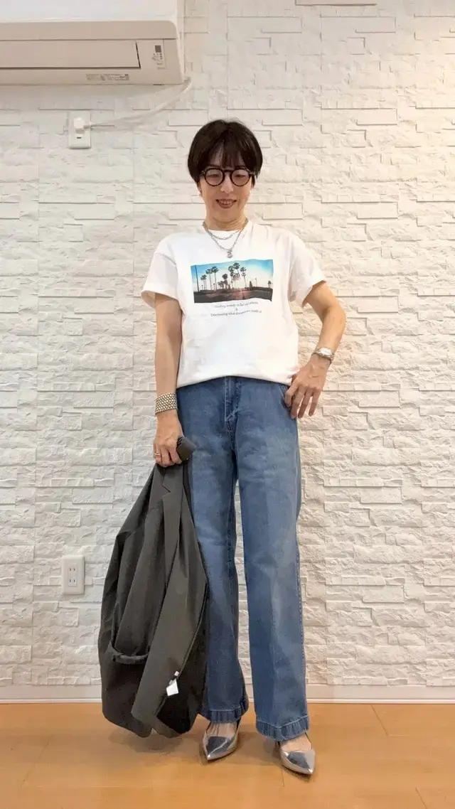 GU メンズ フレアジーンズ２