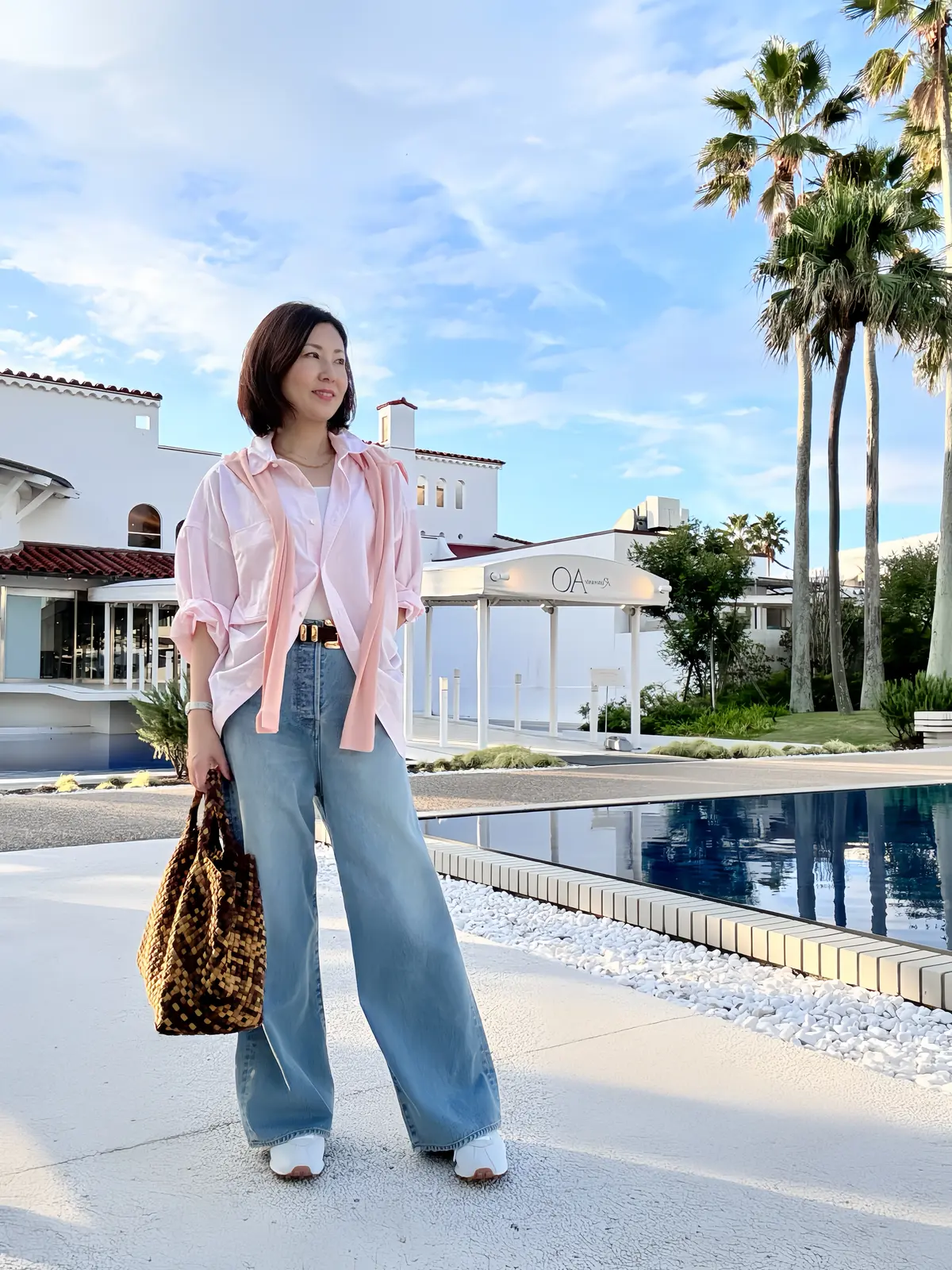 休日デニムはピンクシャツを差し色に♡逗子の画像_8