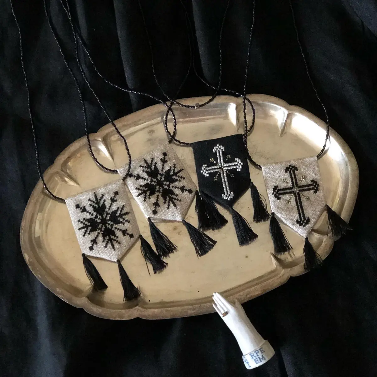 季節の刺繍・結晶＆クロス 〜冬の手仕事①の画像_1