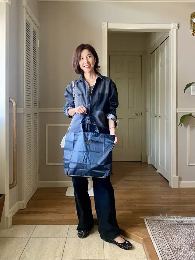 ブラックデニム✖️大人のポケッタブルトーの画像_3