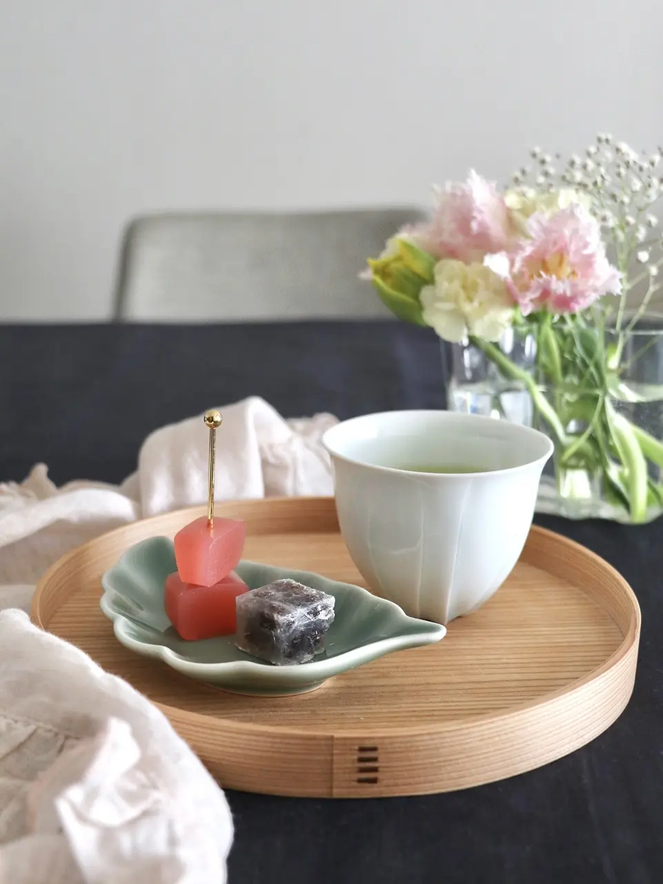 樽田裕史さんのゆらぎカップでお茶タイム