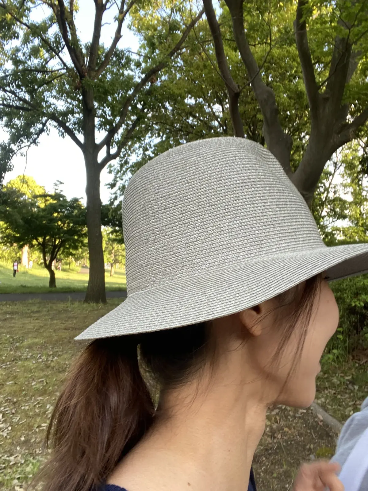 初夏の日差しにサングラスと帽子の画像_3