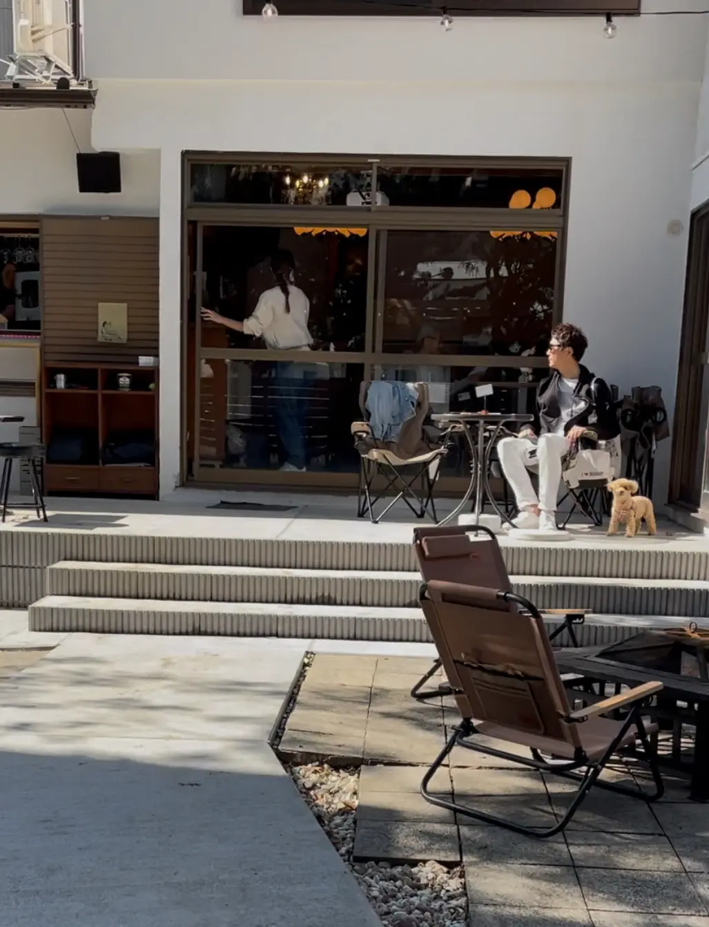 H＆Ｍの桜色ニットとUNIQLOデニムでの画像_2