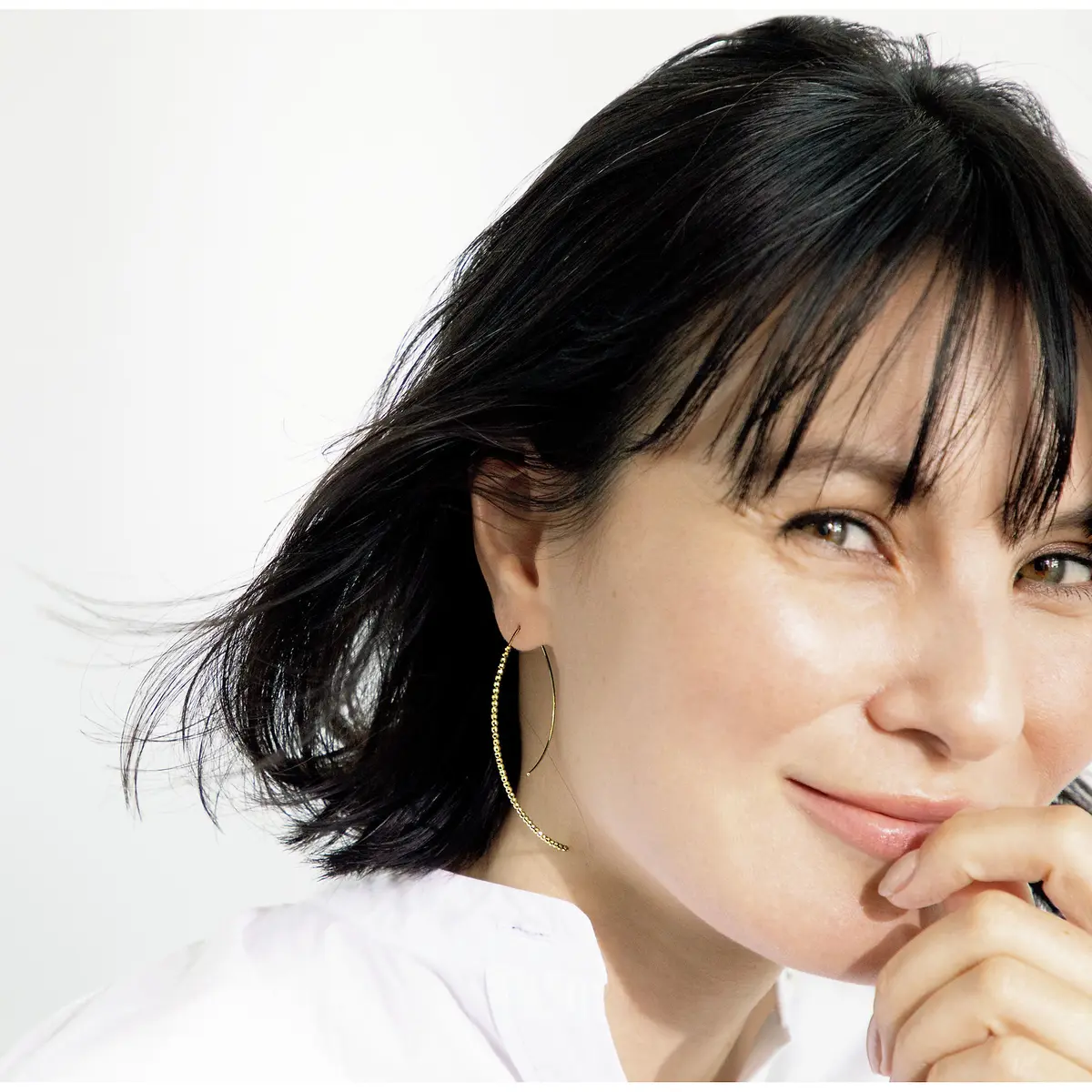 MIZUKI ラージバナナフープピアス