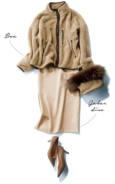 ボア×ギャバジン