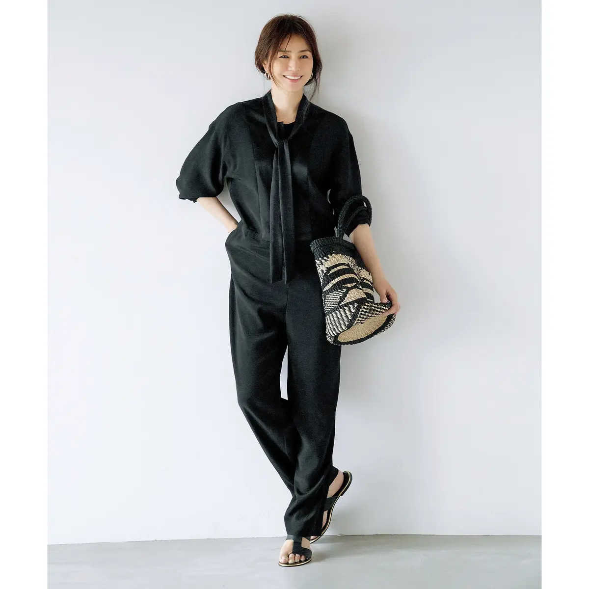 井川遥さんが着る"涼しげで美しい人に見える服"「loin.」のオールインワン