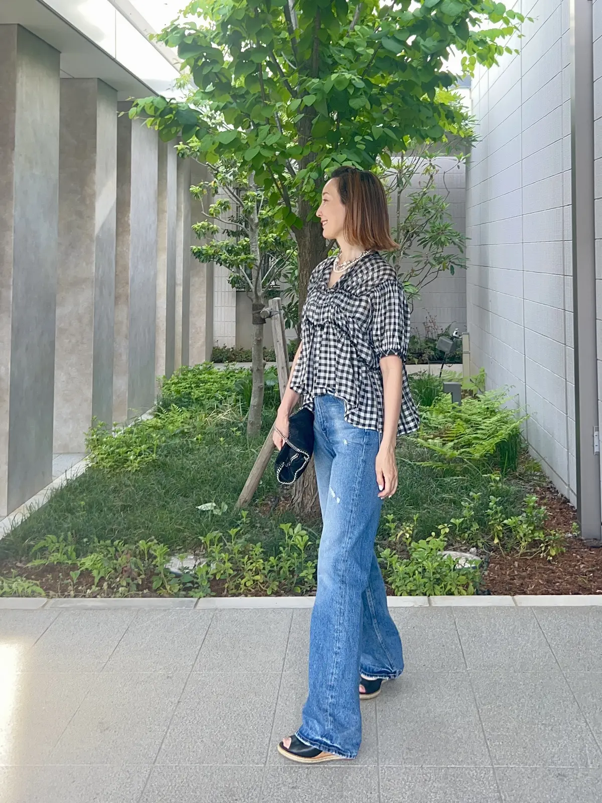 流行りのギンガムチェックをデニムで大人のの画像_10