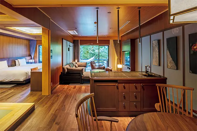 ラグジュアリースイート・ツイン「尚（ねがう）」。 