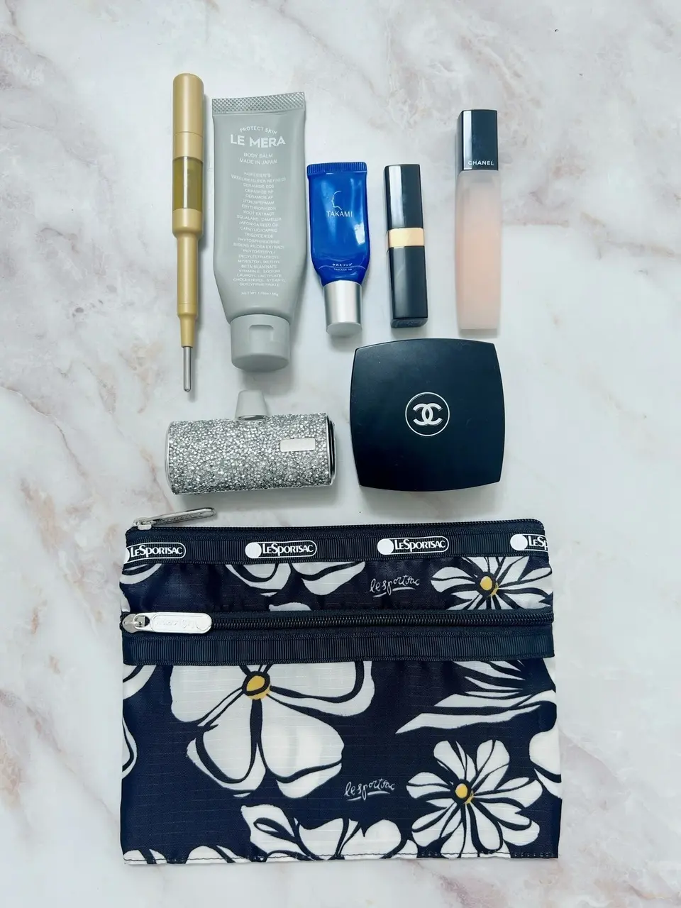 【エクラ4月号付録】レスポートサック × エクラ「大人の花柄ポーチ」