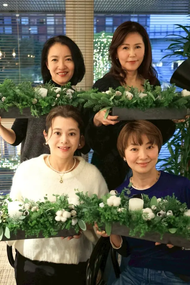 Xmasガーランドと一緒に