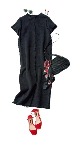 友人とのランチは、今季らしいミモレ丈のタの画像_1