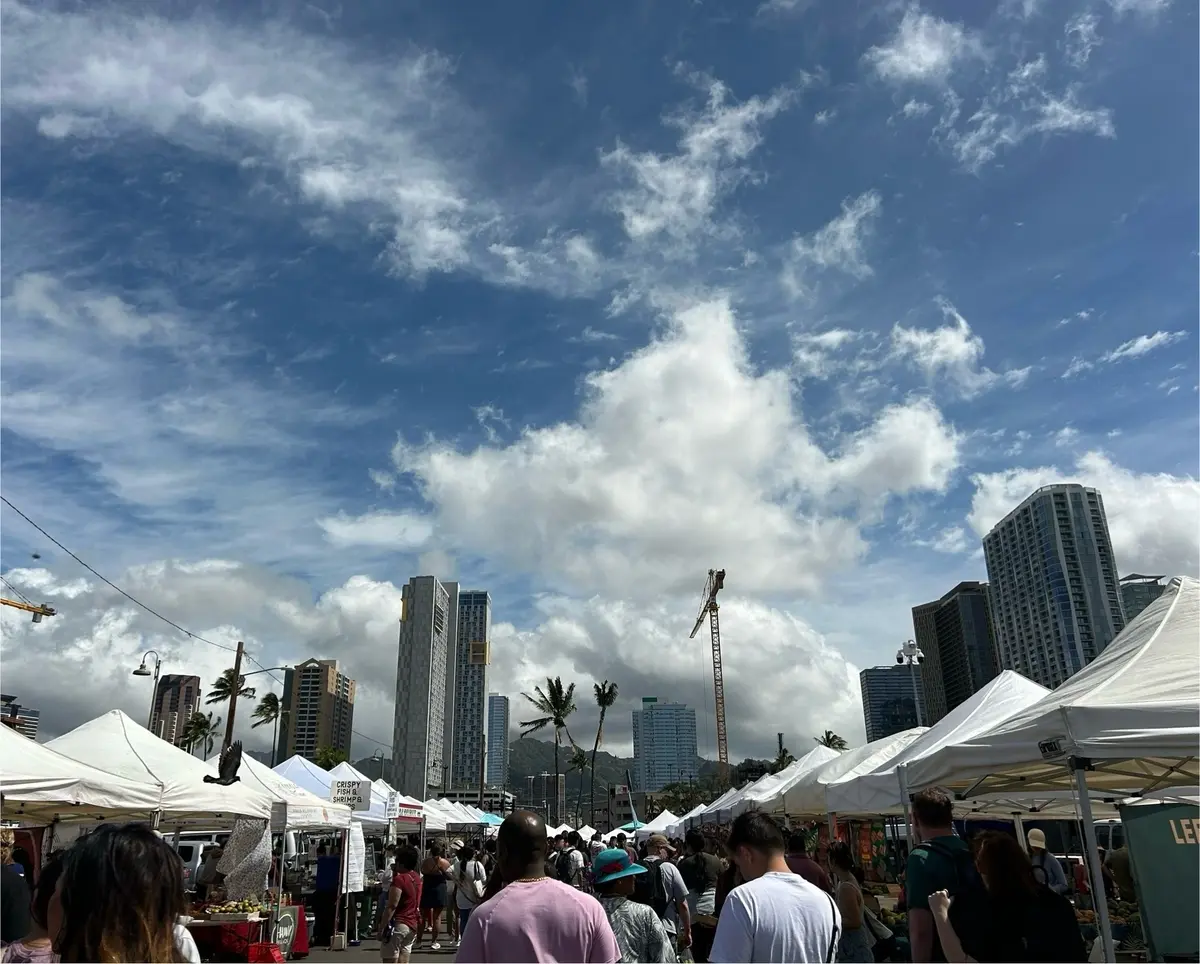 カカアコ　ファーマーズマーケット　行き方　Kakaako Farmers Market