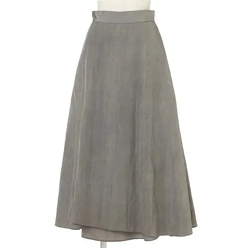 ATON タックフレアスカート