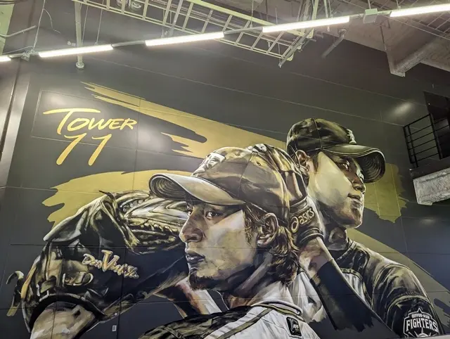 ダルビッシュ有選手、大谷翔平選手　壁画アート