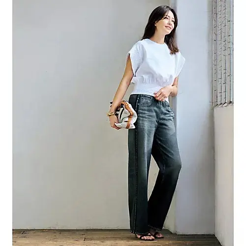 rag & bone 【MIRAMAR】デニムプリントトラックパンツ ￥36,300