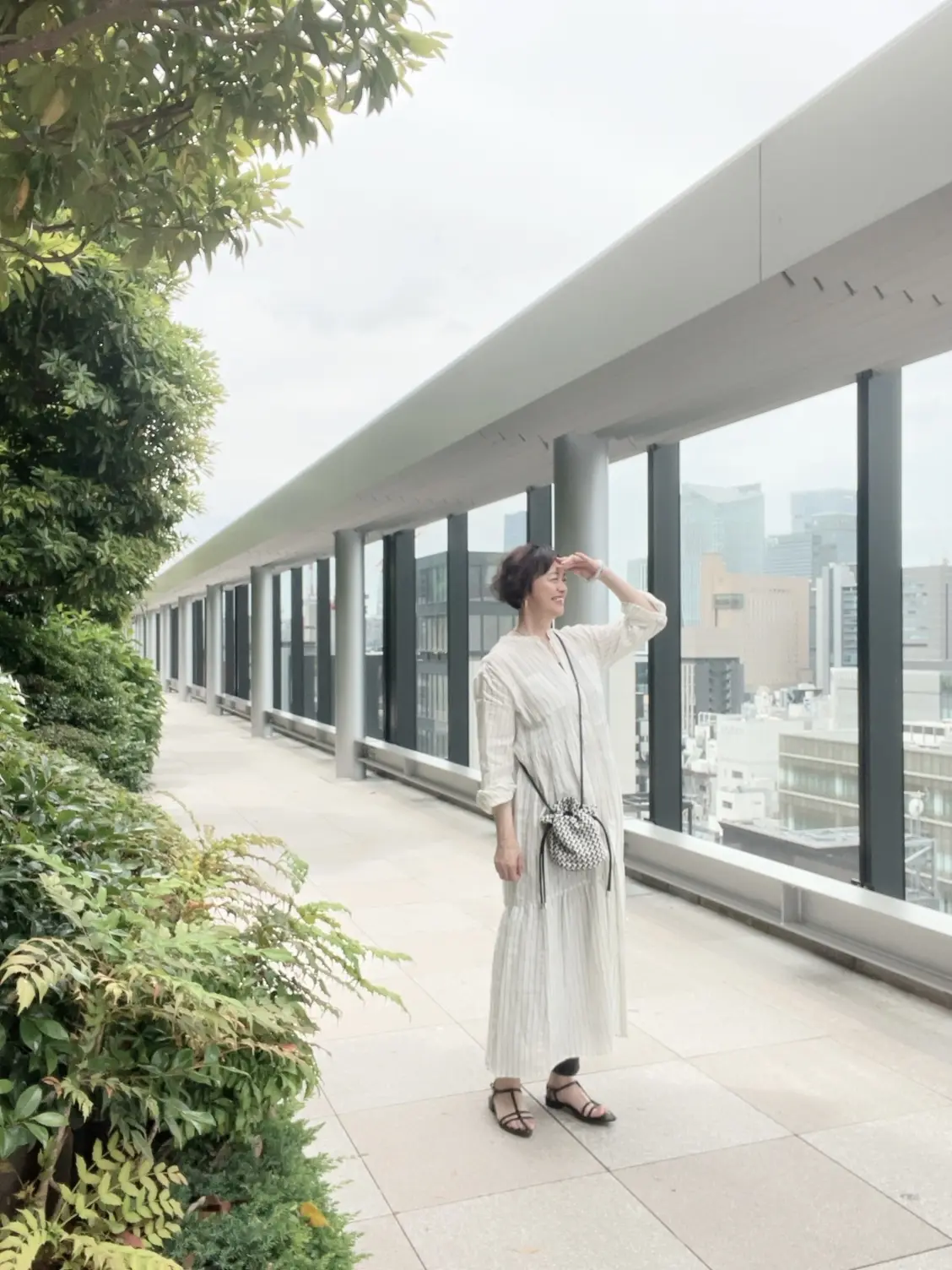 5月の銀座♡ストライプ柄リネンティアードの画像_2