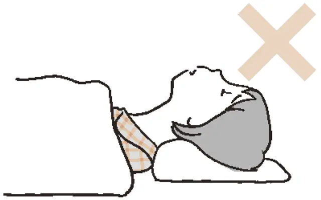 首が反ってしまう枕