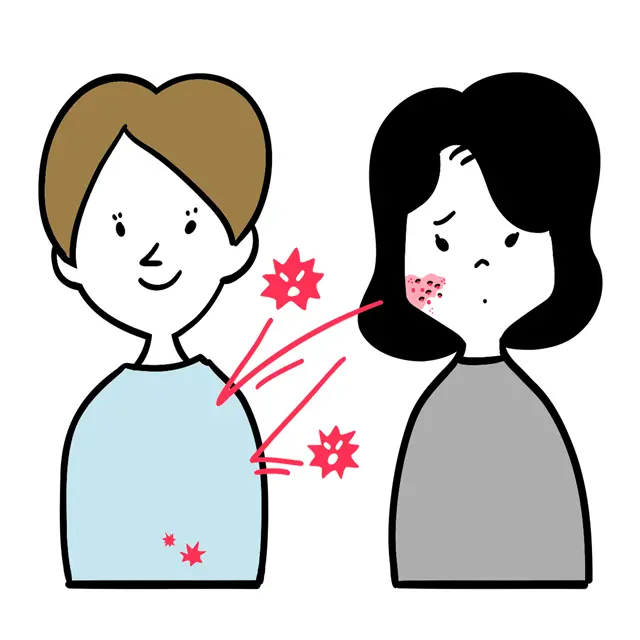 Q.ほかの人にうつるの？