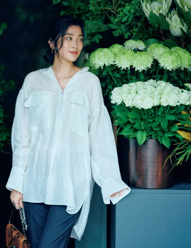 ビッグシルエットシャツコーデのゆうき