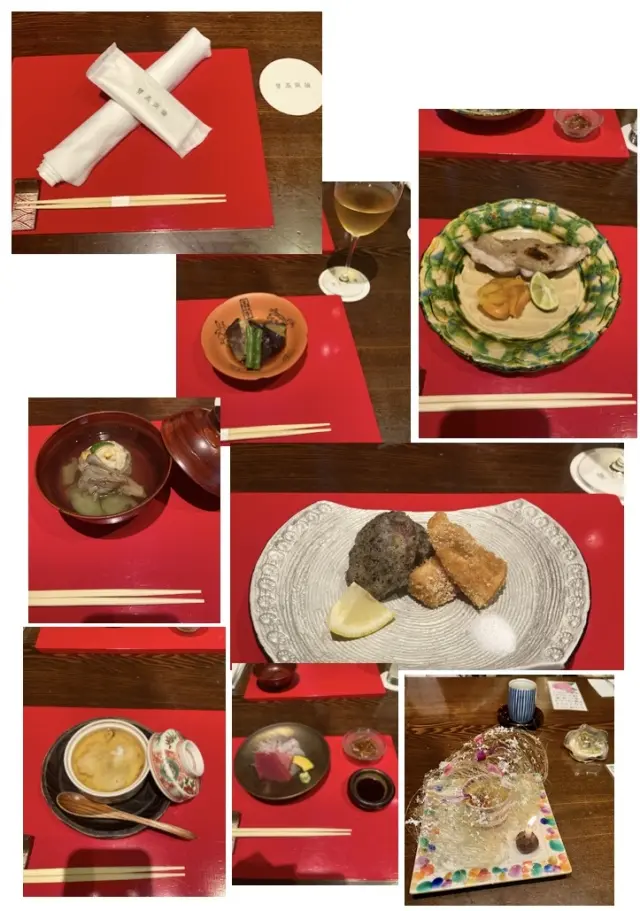 お昼のおまかせコース。ランチは土曜のみ。