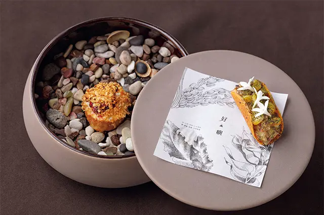 箱庭のようなモダ ンアミューズ　