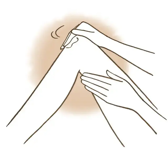 《Step1》ボディスクラブで角化した肌を柔らかくする