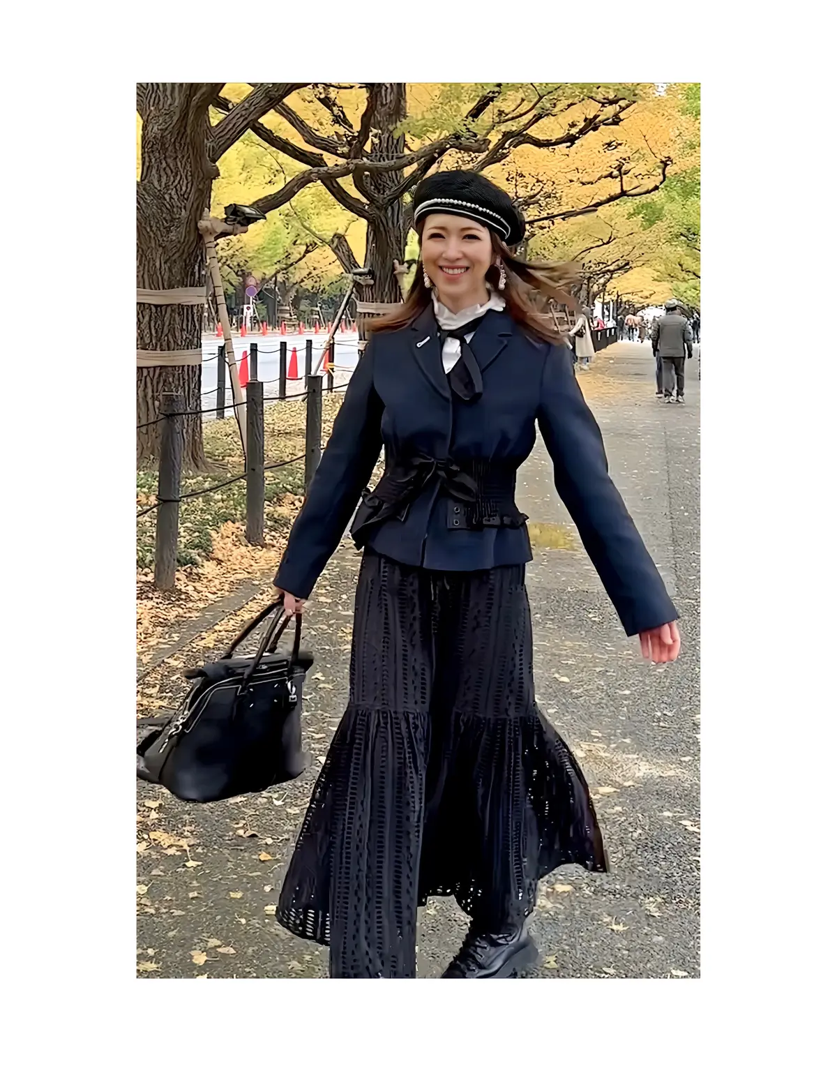 ジャケット×ベレー帽 ランチ2コーデ 〜の画像_15