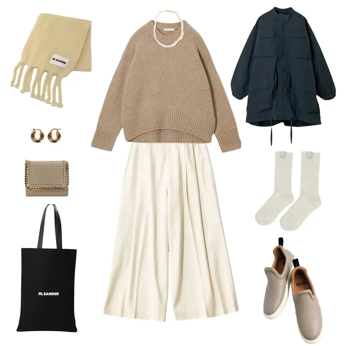 【50代 週末コーデ】淡色レイヤードで奏の画像_1