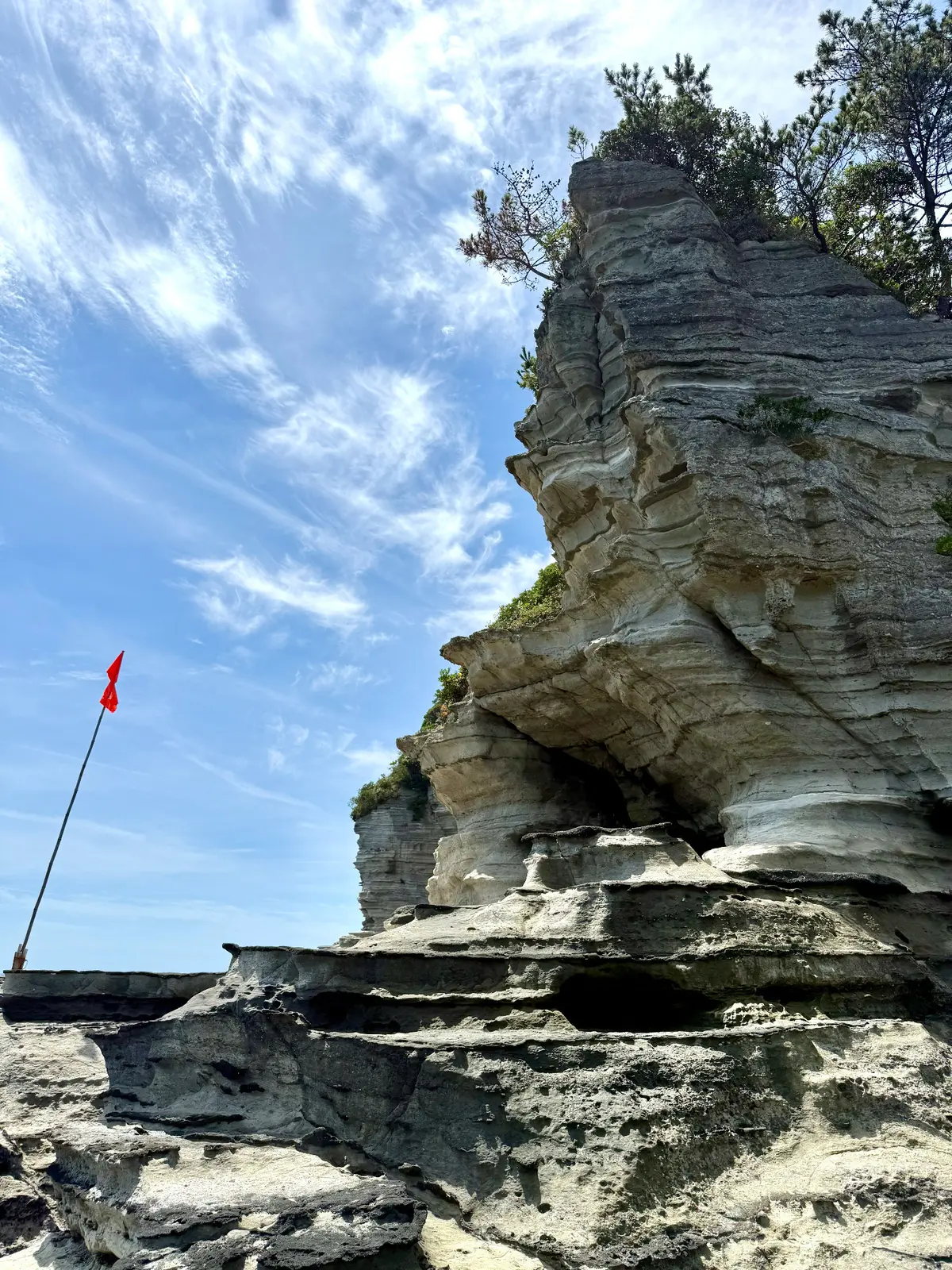 千葉県　観光名所　勝浦市　守谷海岸　岩場　