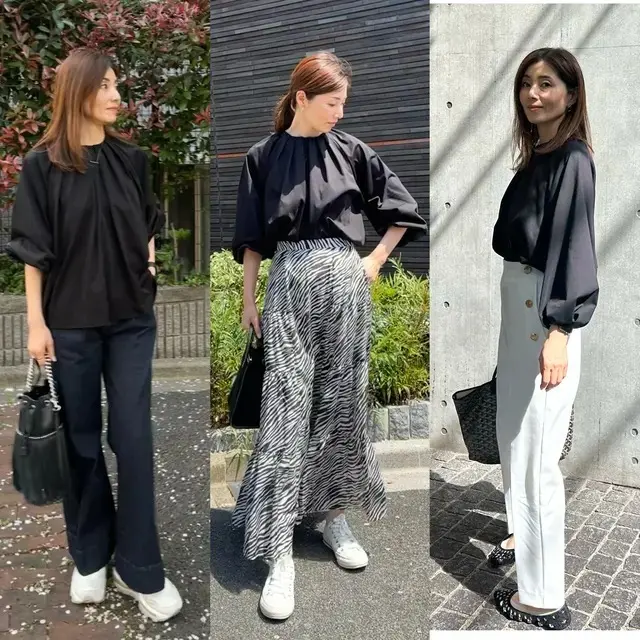 E by éclat 「ブラウス見えカットソー」を3スタイルコーディネートしてみました