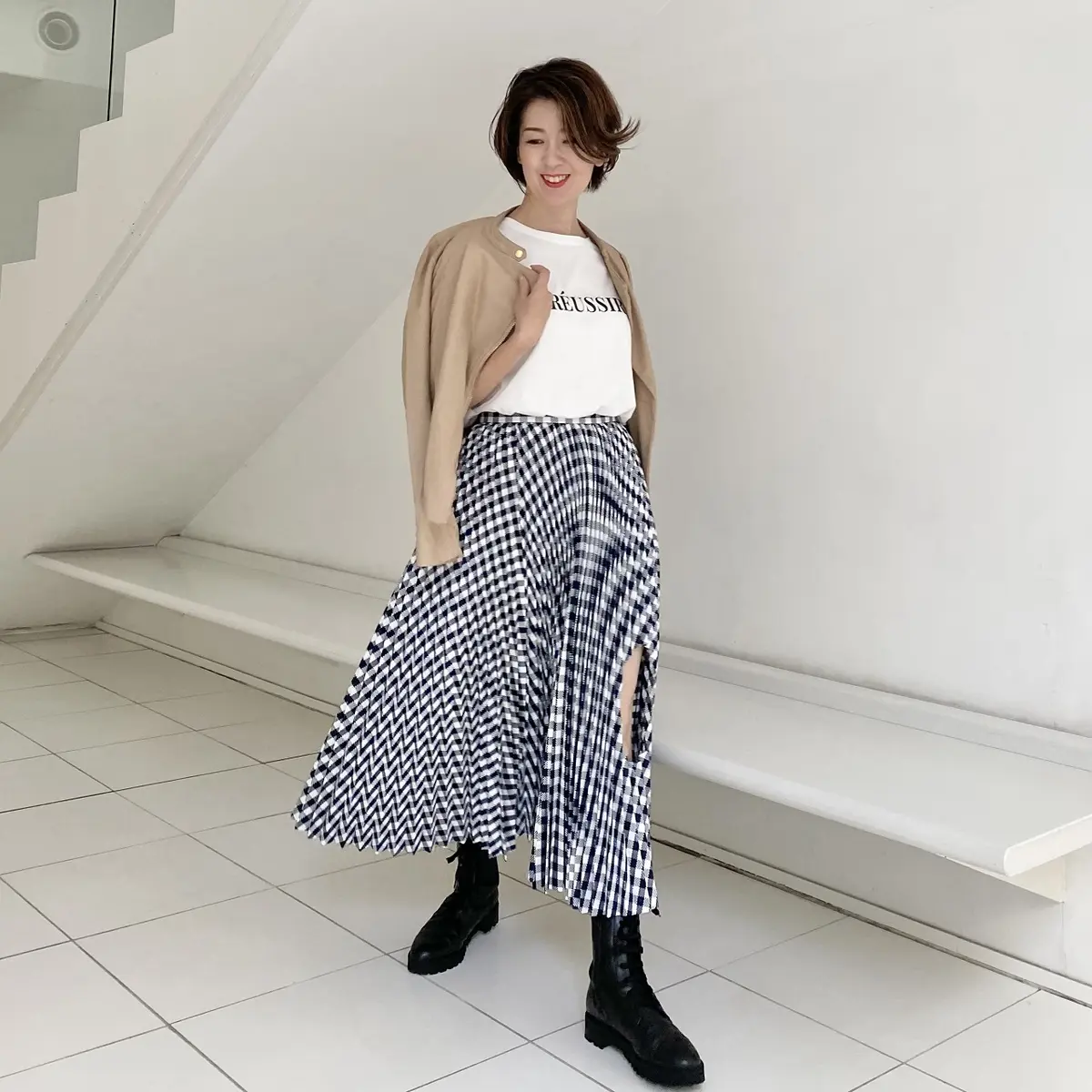 華組　ブーツコーデ