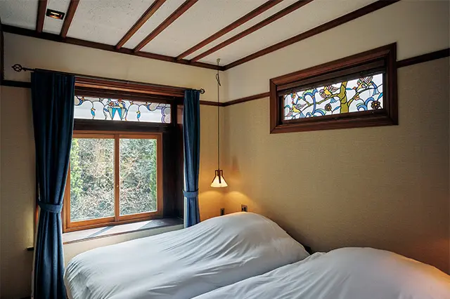 すべて意匠が異なる14の客 室。