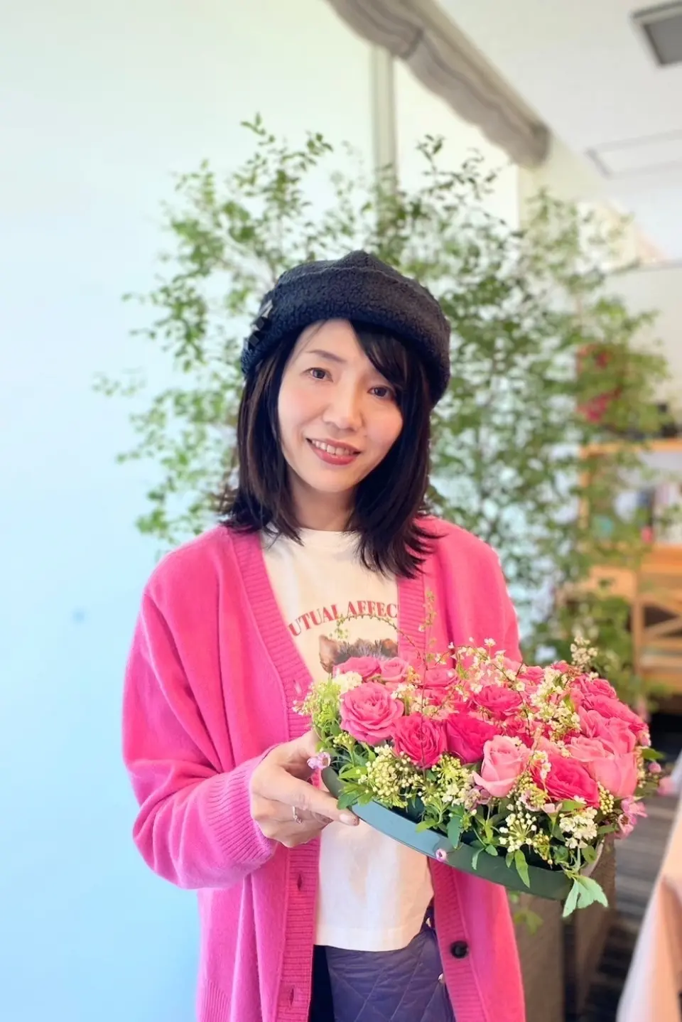 バレンタインのフラワーアレンジメント