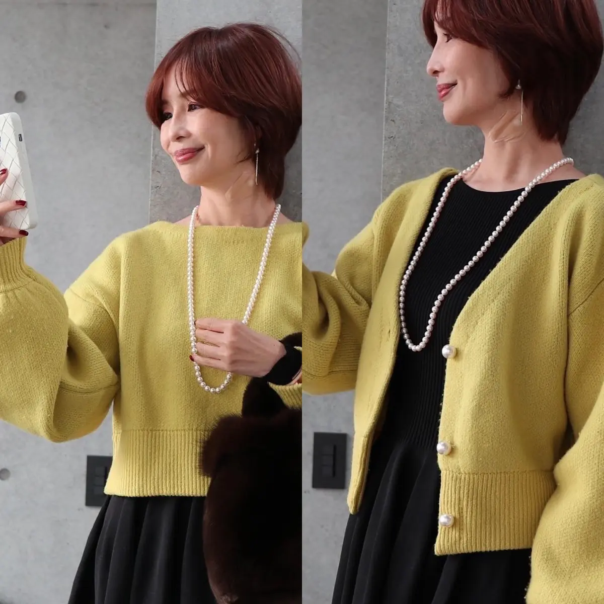 ブラックワンピース  着回し3コーデの画像_3