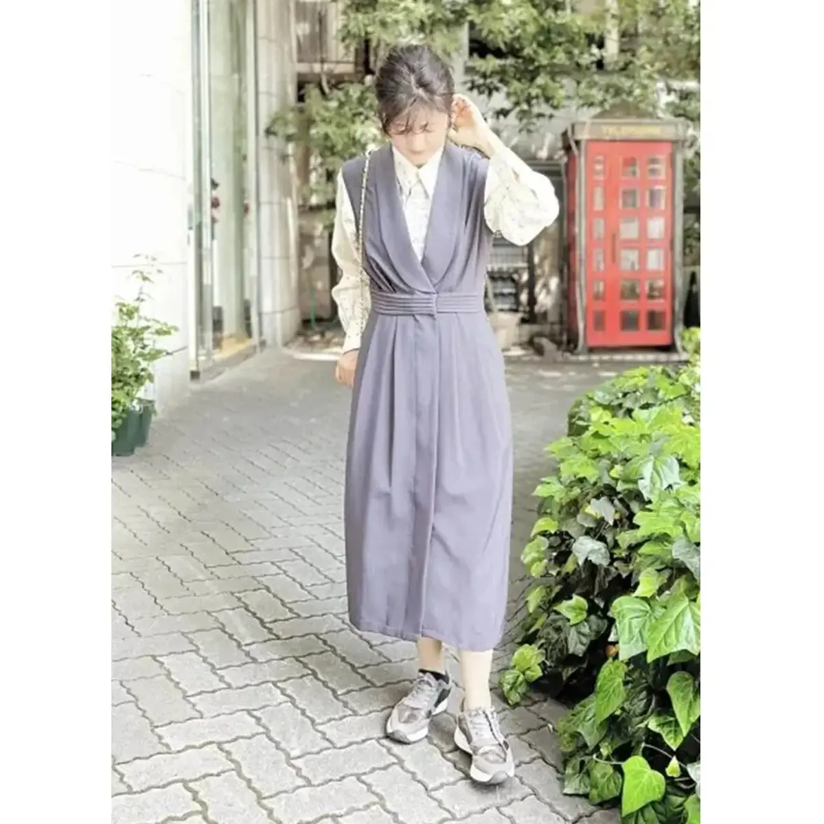 山口りえさんのワンピースコーデ