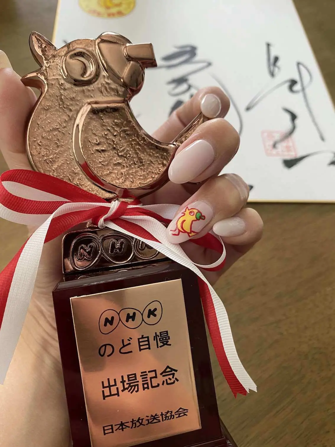 NHKのど自慢出場と今月のネイルの画像_1