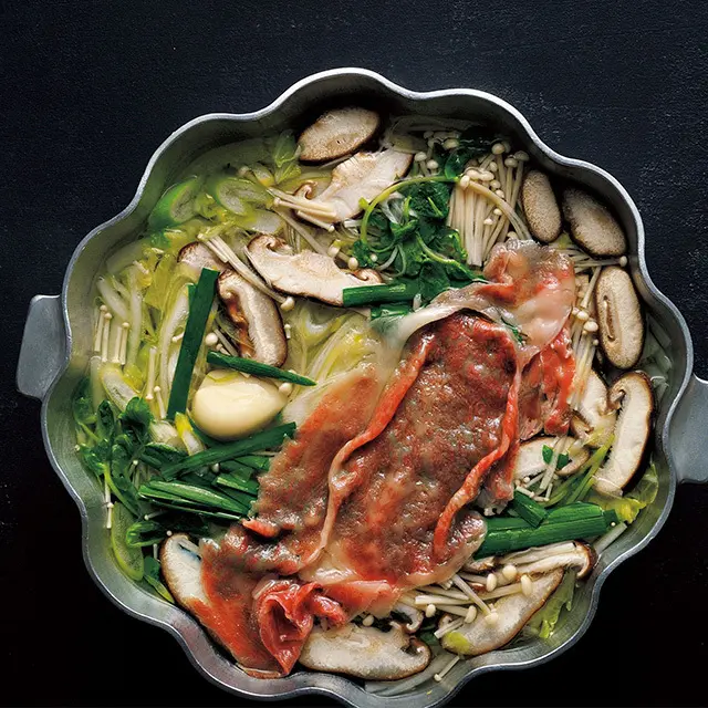 せん切り野菜のしゃぶしゃぶ