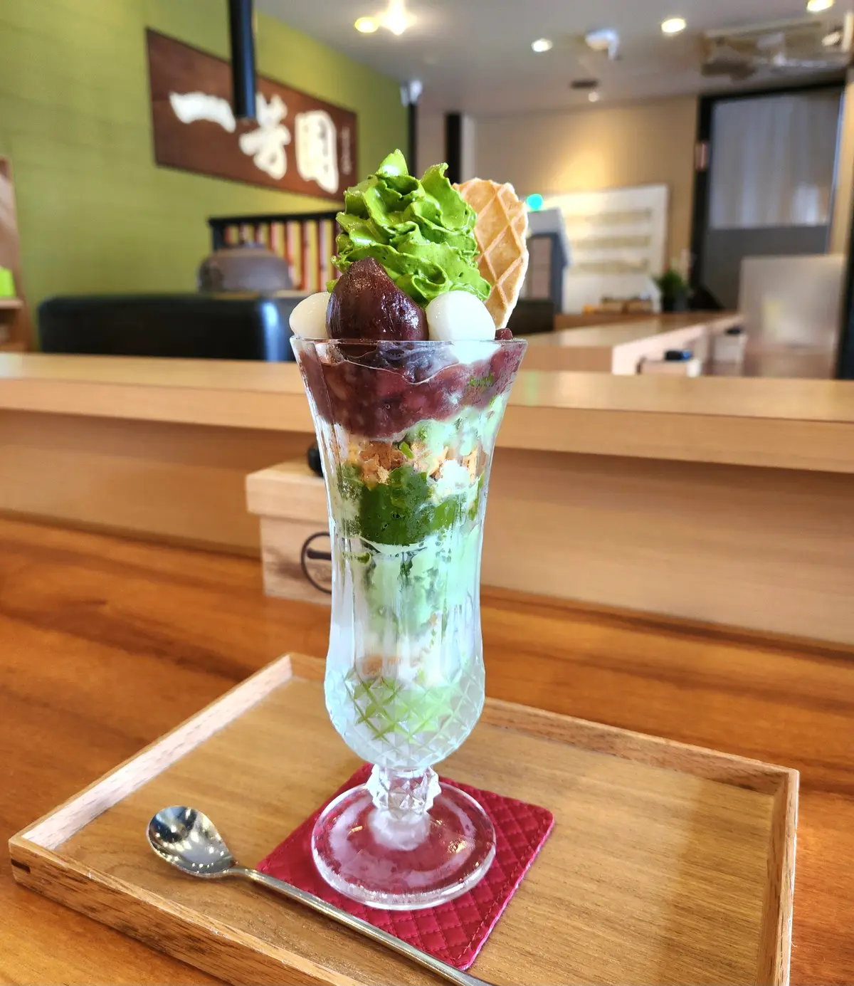 抹茶清水パフェ