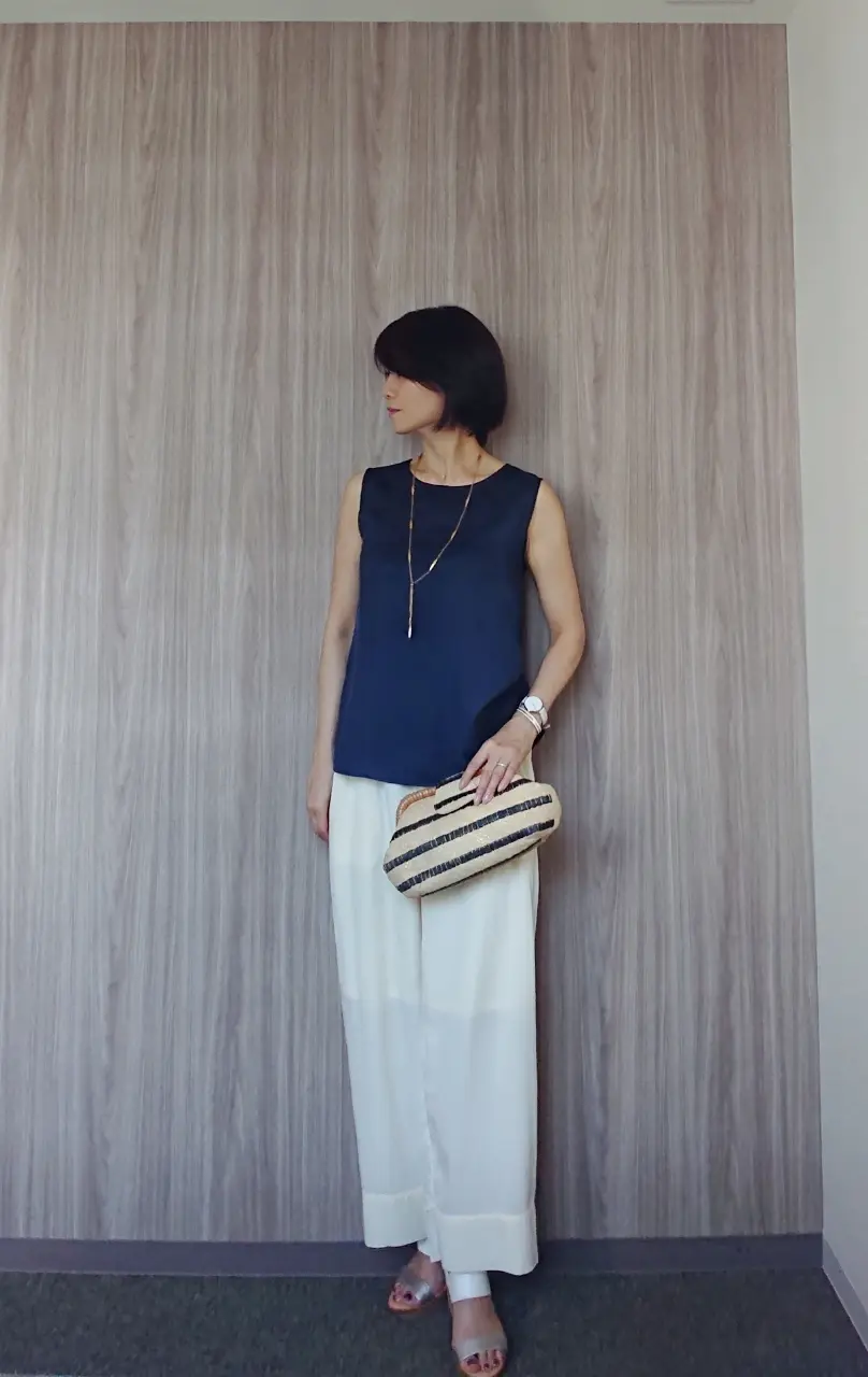 ストライプクラッチ