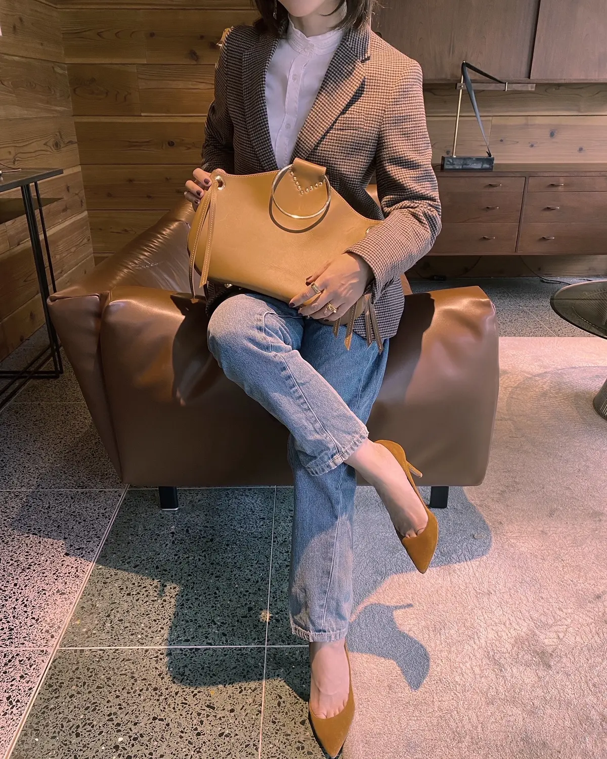 「UNIQLO」ツイードジャケット&デニの画像_2