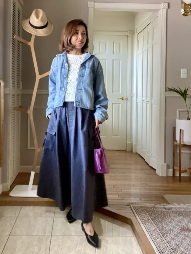 お気に入りのボリュームスカート。の画像_3