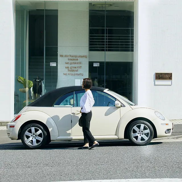 車選びは見た目重視。 だから大好きなベージュに乗ります